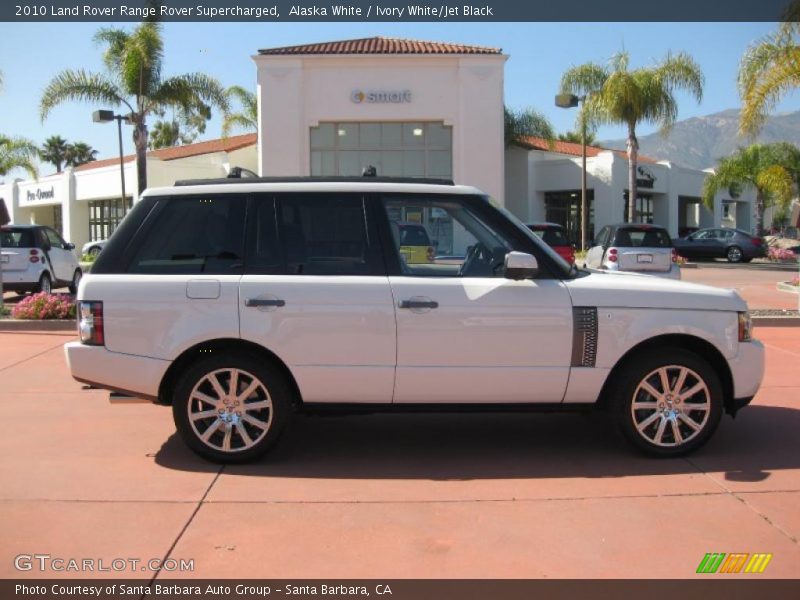 Alaska White / Ivory White/Jet Black 2010 Land Rover Range Rover Supercharged