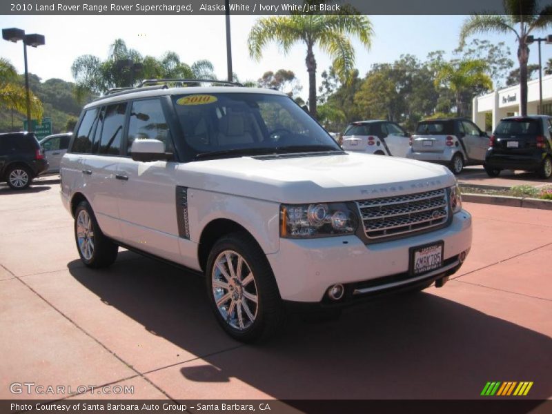 Alaska White / Ivory White/Jet Black 2010 Land Rover Range Rover Supercharged