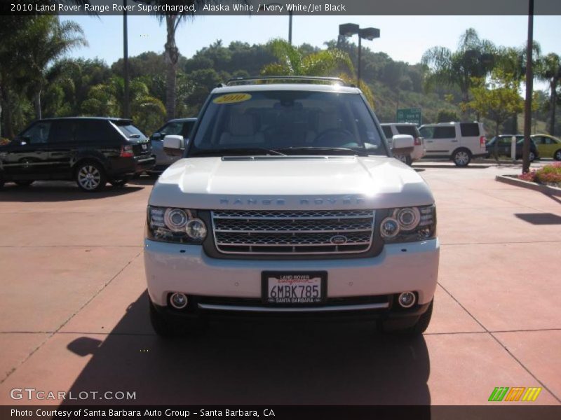 Alaska White / Ivory White/Jet Black 2010 Land Rover Range Rover Supercharged