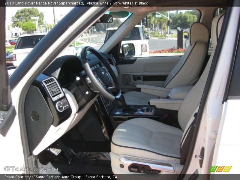 Alaska White / Ivory White/Jet Black 2010 Land Rover Range Rover Supercharged