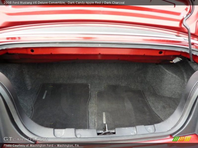Dark Candy Apple Red / Dark Charcoal 2008 Ford Mustang V6 Deluxe Convertible