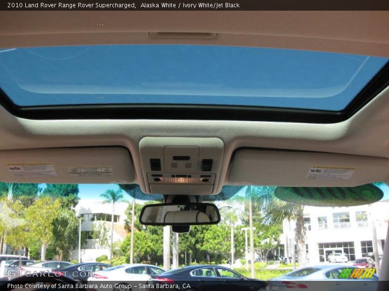 Alaska White / Ivory White/Jet Black 2010 Land Rover Range Rover Supercharged