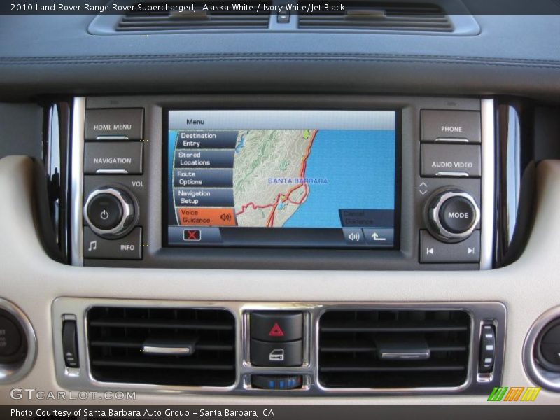 Alaska White / Ivory White/Jet Black 2010 Land Rover Range Rover Supercharged