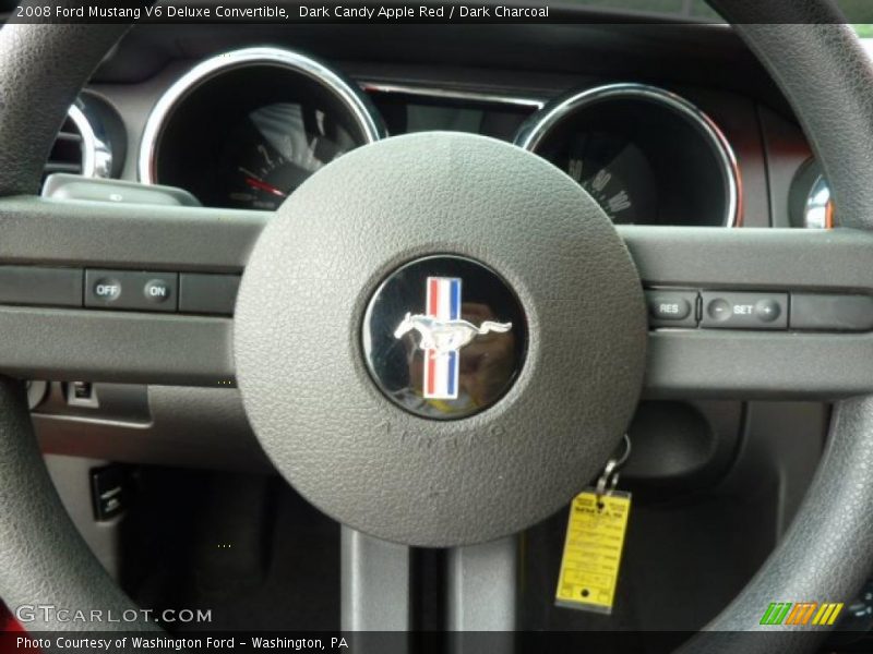 Dark Candy Apple Red / Dark Charcoal 2008 Ford Mustang V6 Deluxe Convertible