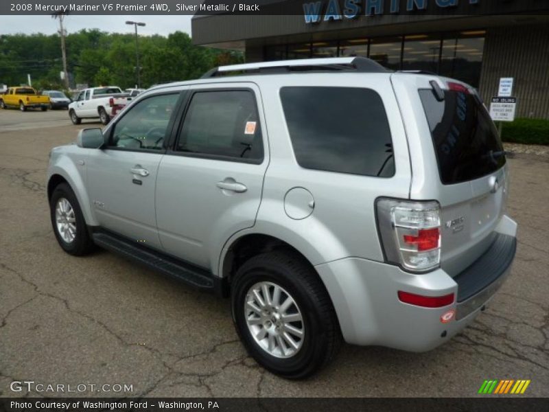 Silver Metallic / Black 2008 Mercury Mariner V6 Premier 4WD