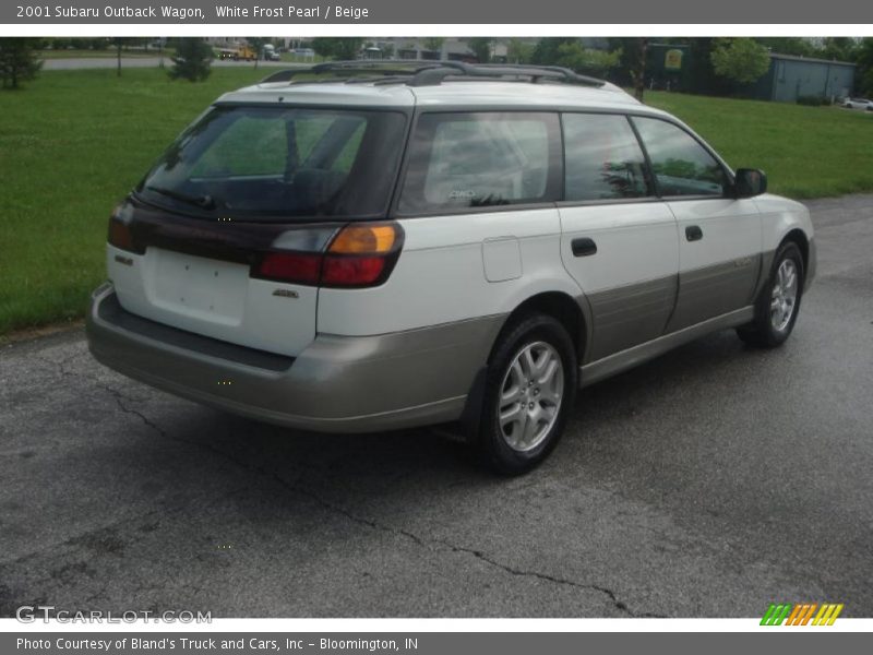 White Frost Pearl / Beige 2001 Subaru Outback Wagon