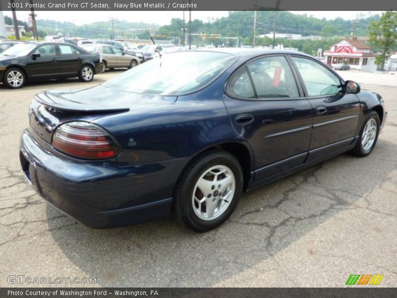 Navy Blue Metallic / Graphite 2001 Pontiac Grand Prix GT Sedan