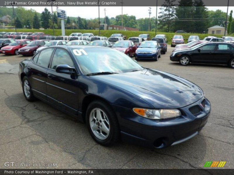 Navy Blue Metallic / Graphite 2001 Pontiac Grand Prix GT Sedan