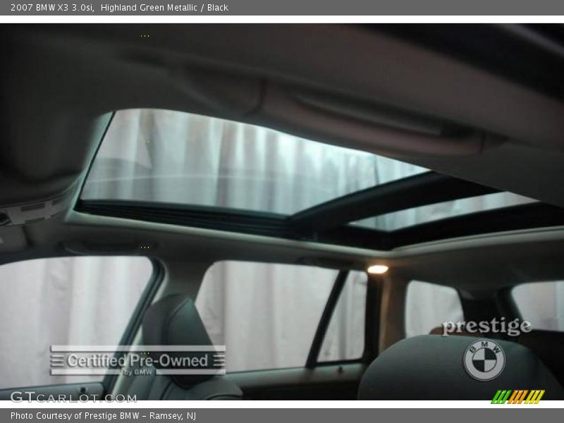 Highland Green Metallic / Black 2007 BMW X3 3.0si