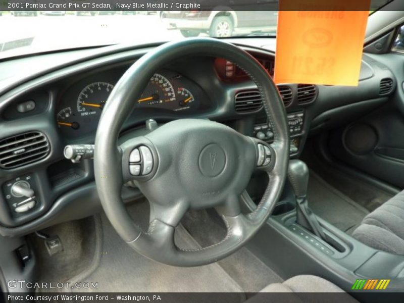 Navy Blue Metallic / Graphite 2001 Pontiac Grand Prix GT Sedan
