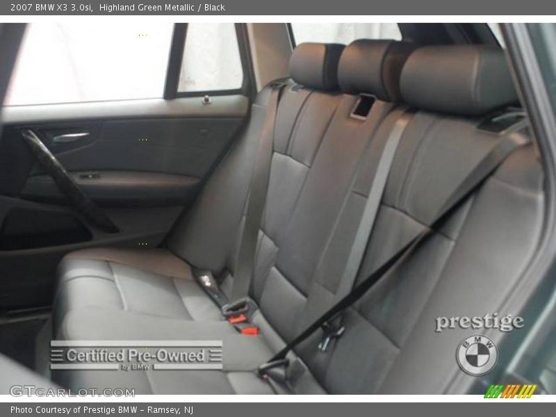 Highland Green Metallic / Black 2007 BMW X3 3.0si