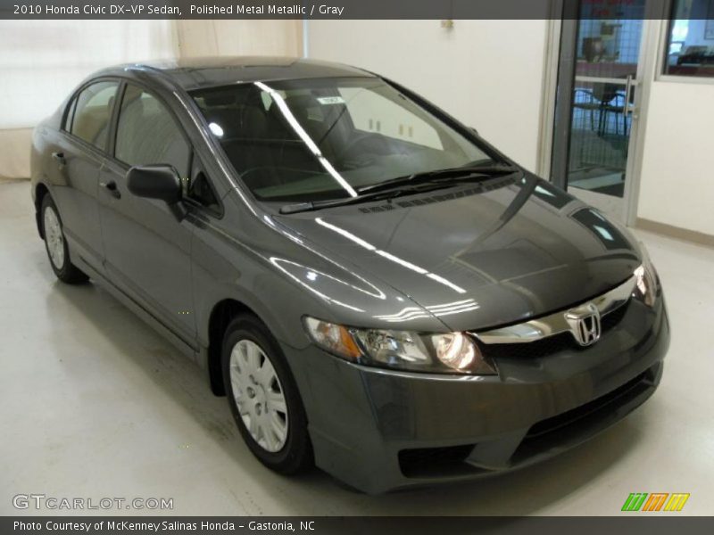 Polished Metal Metallic / Gray 2010 Honda Civic DX-VP Sedan