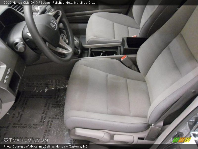 Polished Metal Metallic / Gray 2010 Honda Civic DX-VP Sedan