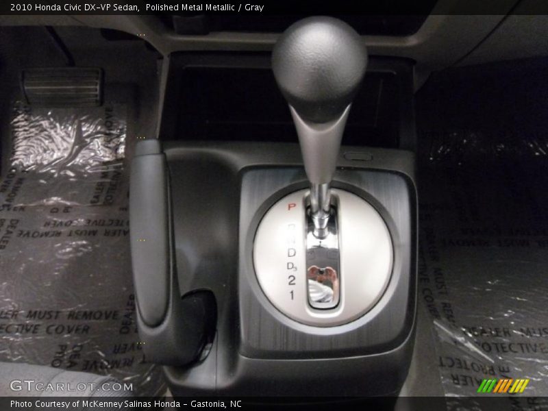 Polished Metal Metallic / Gray 2010 Honda Civic DX-VP Sedan