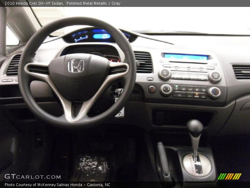 Polished Metal Metallic / Gray 2010 Honda Civic DX-VP Sedan