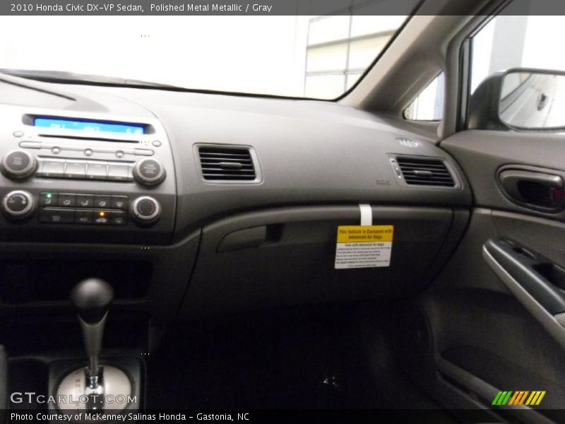 Polished Metal Metallic / Gray 2010 Honda Civic DX-VP Sedan