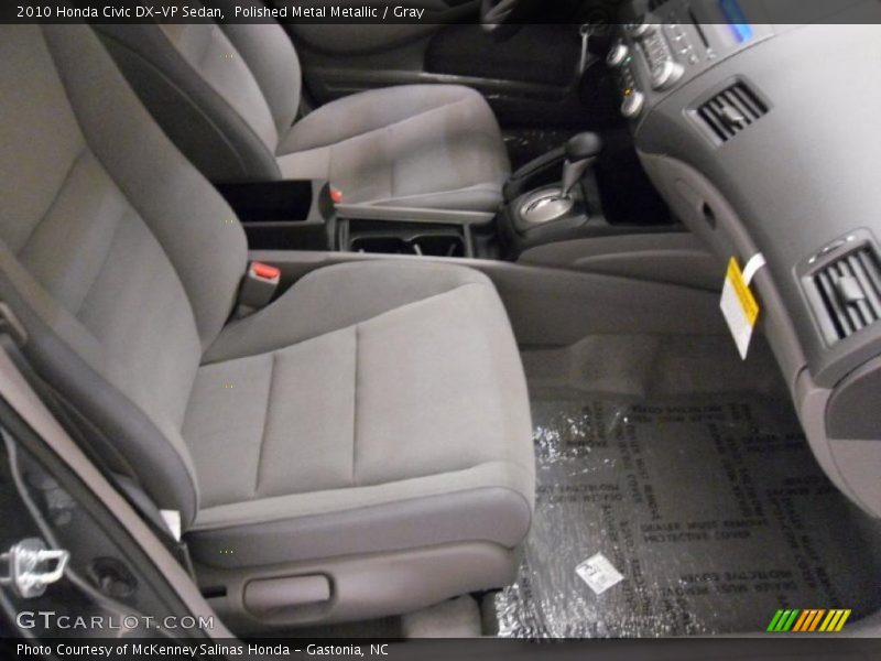 Polished Metal Metallic / Gray 2010 Honda Civic DX-VP Sedan