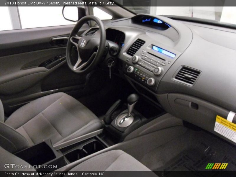 Polished Metal Metallic / Gray 2010 Honda Civic DX-VP Sedan