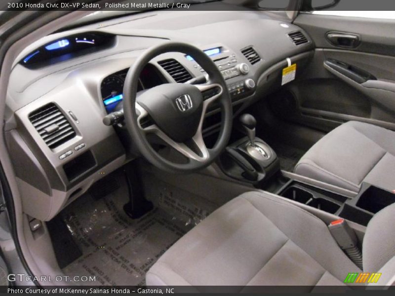 Polished Metal Metallic / Gray 2010 Honda Civic DX-VP Sedan