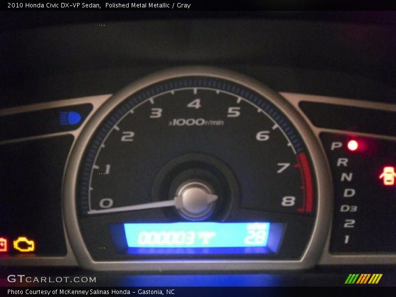 Polished Metal Metallic / Gray 2010 Honda Civic DX-VP Sedan