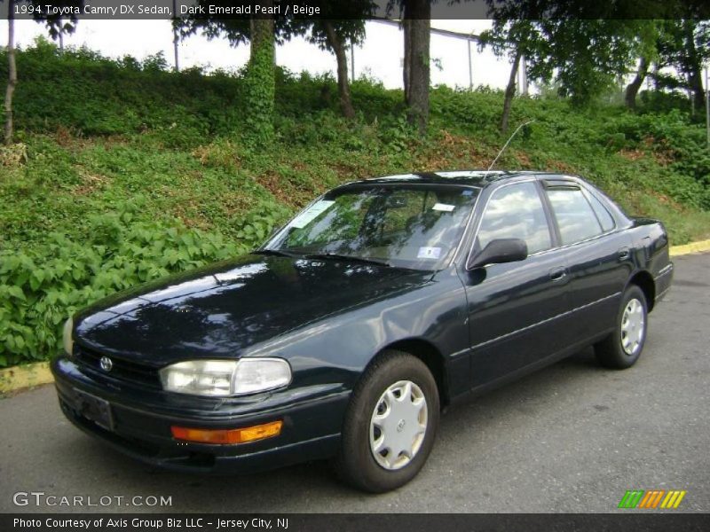 Dark Emerald Pearl / Beige 1994 Toyota Camry DX Sedan