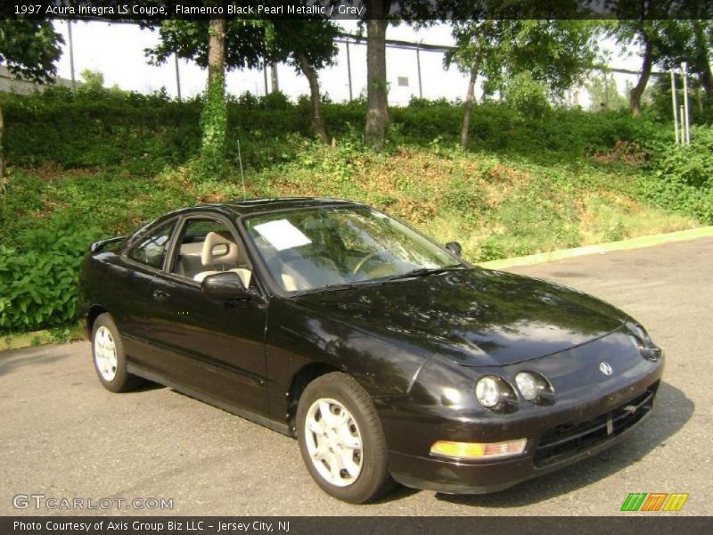 Flamenco Black Pearl Metallic / Gray 1997 Acura Integra LS Coupe