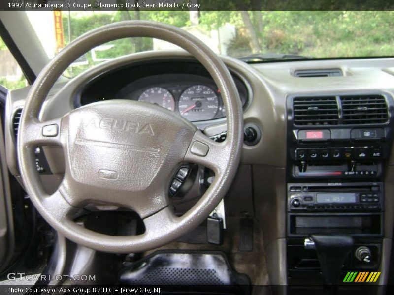 Flamenco Black Pearl Metallic / Gray 1997 Acura Integra LS Coupe