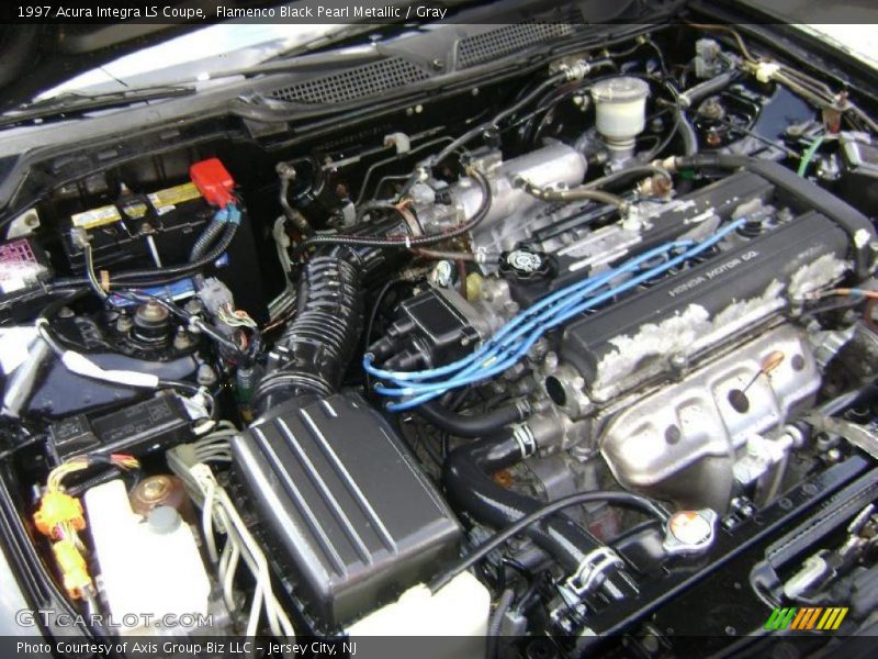 Flamenco Black Pearl Metallic / Gray 1997 Acura Integra LS Coupe