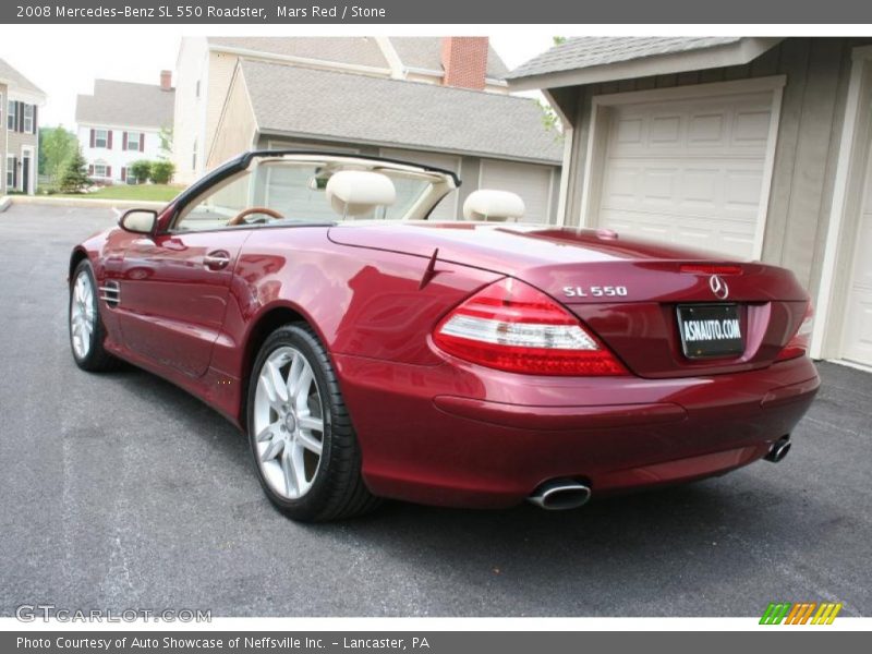 Mars Red / Stone 2008 Mercedes-Benz SL 550 Roadster