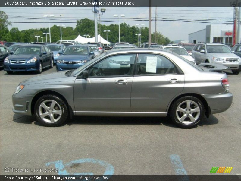 Crystal Gray Metallic / Anthracite Black 2007 Subaru Impreza 2.5i Sedan