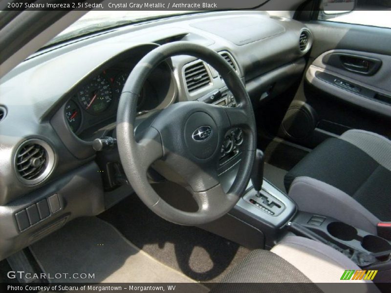 Crystal Gray Metallic / Anthracite Black 2007 Subaru Impreza 2.5i Sedan