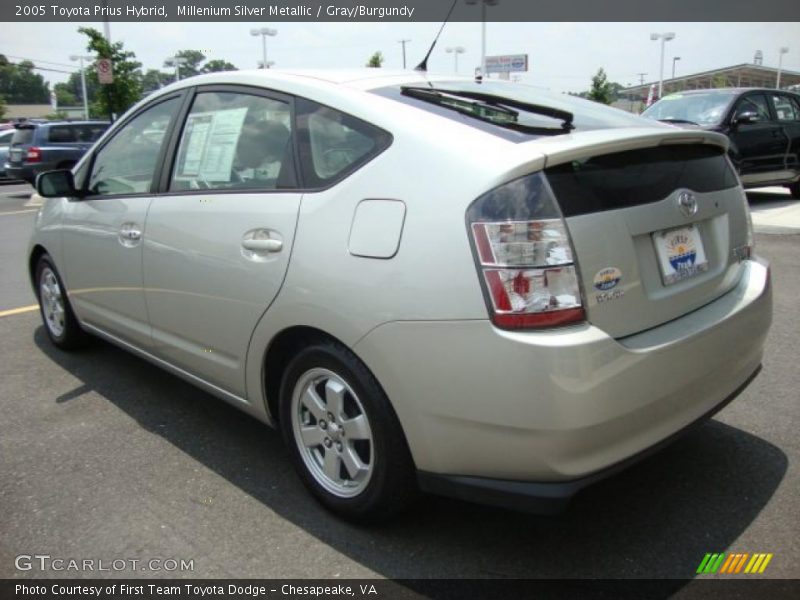 Millenium Silver Metallic / Gray/Burgundy 2005 Toyota Prius Hybrid