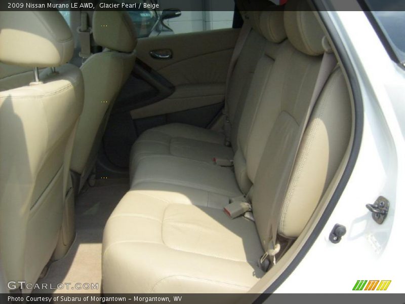 Glacier Pearl / Beige 2009 Nissan Murano LE AWD