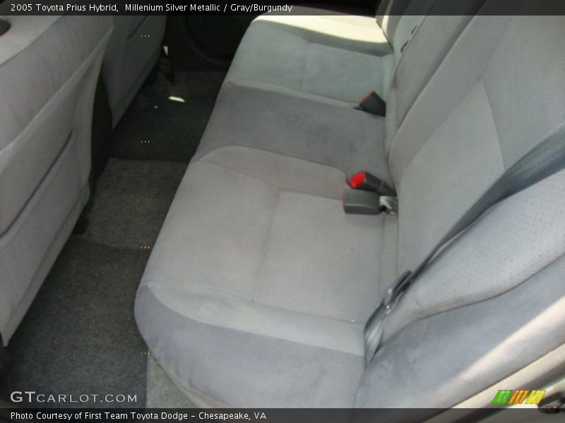 Millenium Silver Metallic / Gray/Burgundy 2005 Toyota Prius Hybrid
