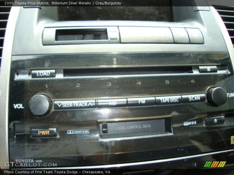 Millenium Silver Metallic / Gray/Burgundy 2005 Toyota Prius Hybrid
