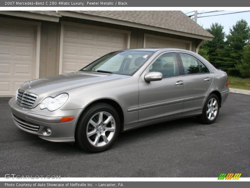 Pewter Metallic / Black 2007 Mercedes-Benz C 280 4Matic Luxury
