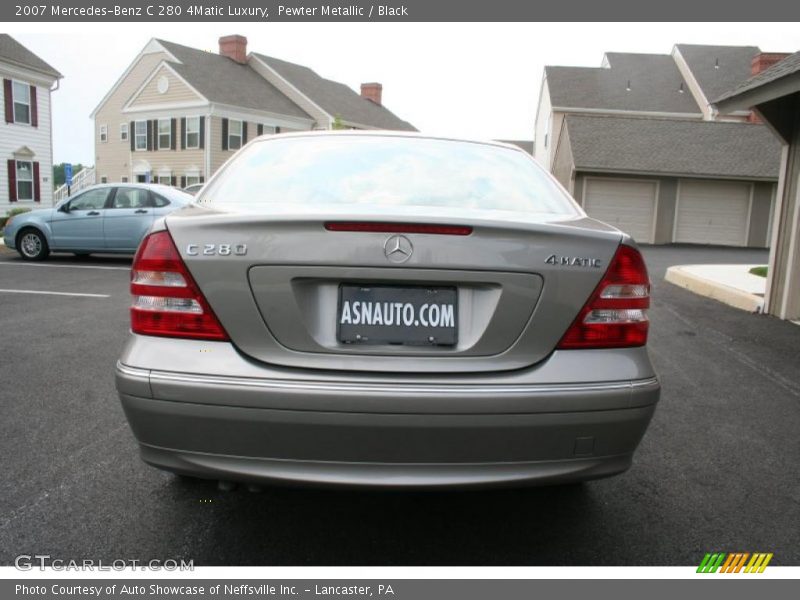 Pewter Metallic / Black 2007 Mercedes-Benz C 280 4Matic Luxury