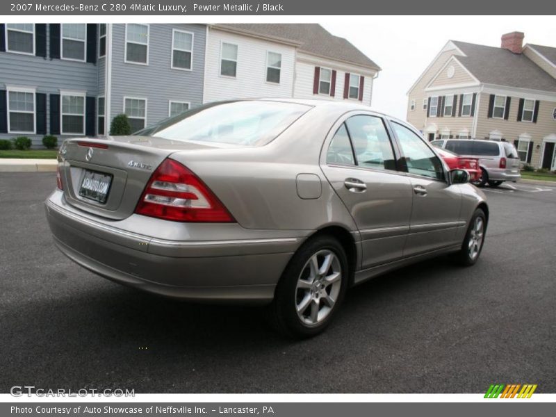 Pewter Metallic / Black 2007 Mercedes-Benz C 280 4Matic Luxury