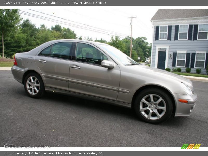 Pewter Metallic / Black 2007 Mercedes-Benz C 280 4Matic Luxury