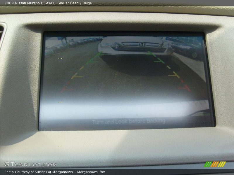 Glacier Pearl / Beige 2009 Nissan Murano LE AWD