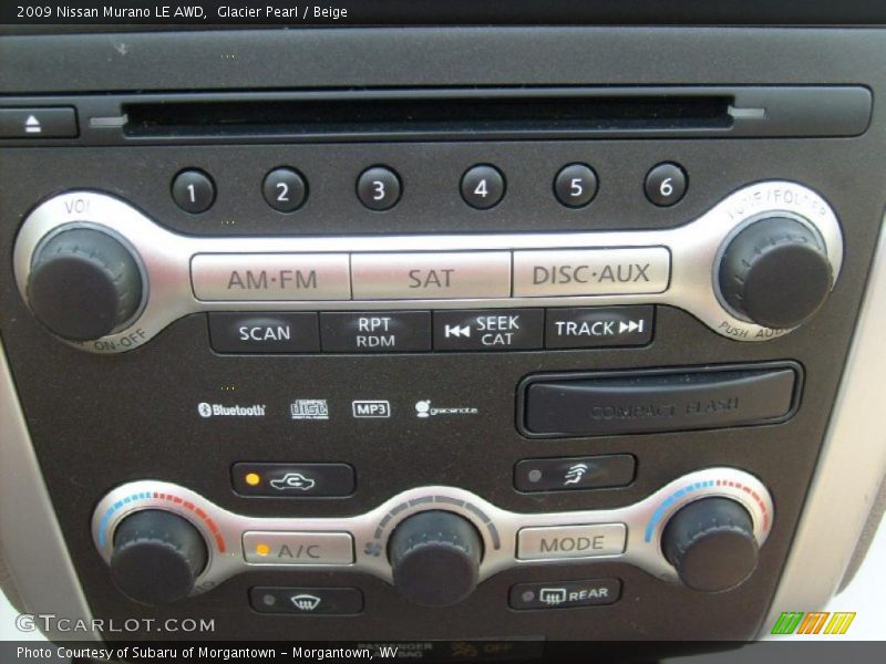 Glacier Pearl / Beige 2009 Nissan Murano LE AWD