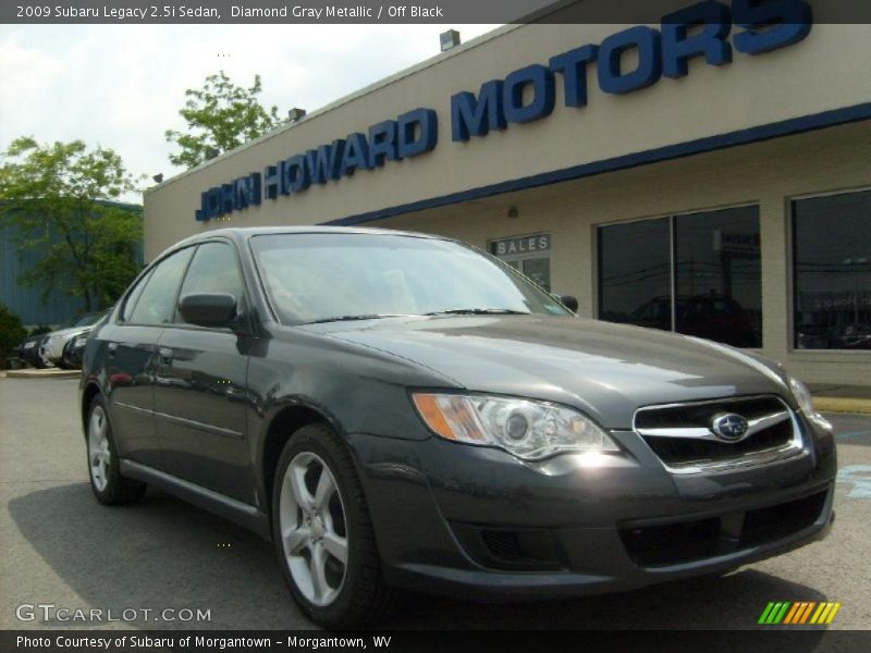 Diamond Gray Metallic / Off Black 2009 Subaru Legacy 2.5i Sedan