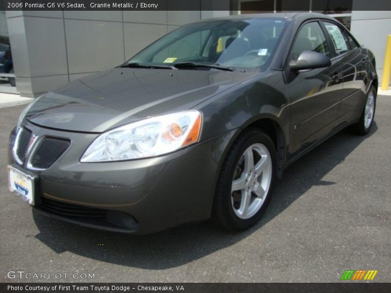 Granite Metallic / Ebony 2006 Pontiac G6 V6 Sedan