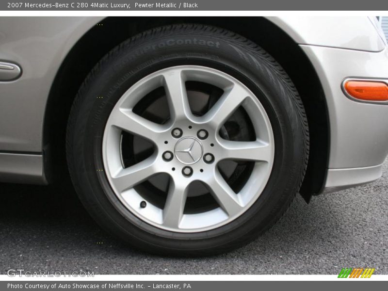 Pewter Metallic / Black 2007 Mercedes-Benz C 280 4Matic Luxury