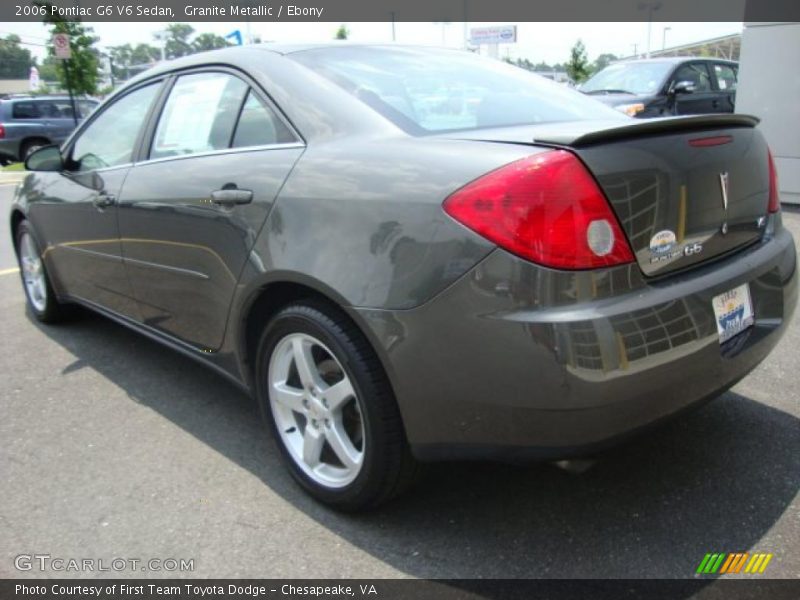 Granite Metallic / Ebony 2006 Pontiac G6 V6 Sedan