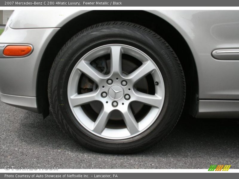 Pewter Metallic / Black 2007 Mercedes-Benz C 280 4Matic Luxury