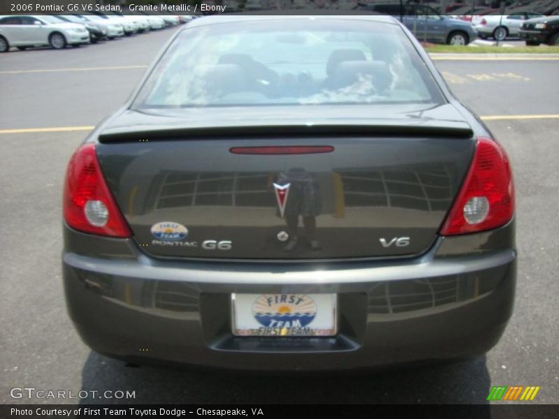 Granite Metallic / Ebony 2006 Pontiac G6 V6 Sedan