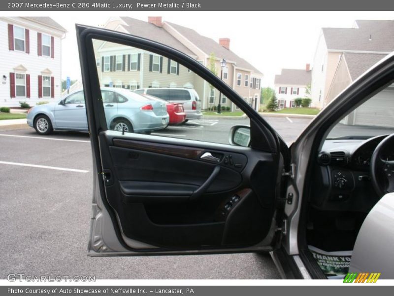 Pewter Metallic / Black 2007 Mercedes-Benz C 280 4Matic Luxury