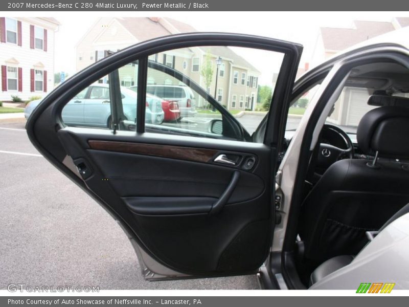 Pewter Metallic / Black 2007 Mercedes-Benz C 280 4Matic Luxury