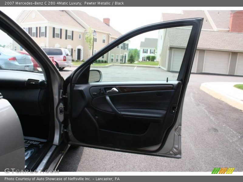 Pewter Metallic / Black 2007 Mercedes-Benz C 280 4Matic Luxury